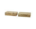 Nachtkastje Tree zwevend set van 2 acacia Large