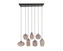 Hanglamp Altura 4+3L - Sienna bruin-frosted
