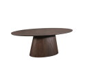 Ovale eettafel Solana Bruin Mangohout 210 cm
