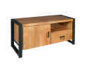 Tv-meubel Britt 110cm mango metaal - Naturel | Meubelplaats