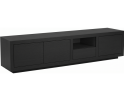 Tv meubel Tampere eikenfineer 190x42x50 cm - Intense Black - Zwart