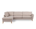 3 seater corner  left, fabric Inari 22, I460 beige, oak leg