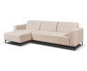 Hoekbank Nolan met Chaise Longue Links &ndash; Cremona Stof - Natural - 275x150x84 cm