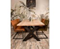 Tafelpoten - X-model - 75x12x72 - Gepoedercoat zwart - Metaal - Set van 2