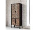 Cupboard Criss Cross, 4 doors,185x80x40 cm, mixed wood
