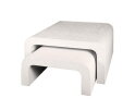 Salontafel set/2 bend stone - Marmer composiet