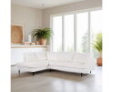 3 seater corner left, fabric Abriamo 4, A920 natural