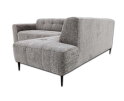 Hoekbank Viano rechts stof Bella 15 Donkergrijs gem&ecirc;leerd - 255x200x84 cm - modern