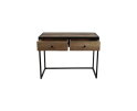 Console tafel Dublin - 100x45x75 - Mangohout/ijzer - Naturel/zwart