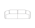 CLOUD 3-zits sofa - Raven 22