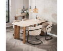 Eetkamerstoel Sway Alura - buisframe bruin - zand