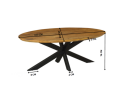 Eetkamertafel Brandy | Ovaal | 160 cm
