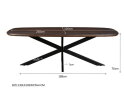 Eettafel Jesper Deens Ovaal 230 cm - Bruin
