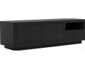 Tv meubel Tampere eikenfineer 150x42x50 cm - Intense Black - zwart