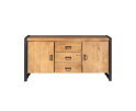Dressoir Boaz 160 cm mango metaal - Naturel | Meubelplaats