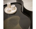 Salontafel Metal organisch set/2 - 3D keramiek travertin