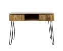 Kaptafel wave 110cm mangohout - zandkleur | Meubelplaats