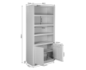 Boekenkast Brussel Brown | 90 cm