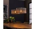 Hanglamp Stringshade 2 lampen - Zwart nikkel