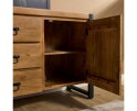 Dressoir Boaz 200 cm mango metaal - Naturel | Meubelplaats