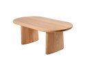 Salontafel Lazlo ovaal eiken 110x55x38 cm - Naturel