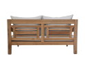 Bahama sofa 2,5-zits incl kussenset - 150x95x80 - Naturel/wit -  teak