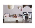 Jade Bedbank Wit Ongeborsteld (excl Lade) [fsc] - WOOOD