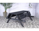 Picknickbank Julia 180cm - Zwart