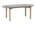 BUBLE TABLE 90X200 CM SMOKED GLASS