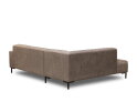 Hoekbank Riva Taupe - Glow 6 &ndash; Ottomane Links &ndash; 262x195 cm