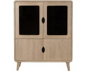 Barkast 100 met 4 deuren, Acacia Weathered Wood - Glostrup Furniture Collection