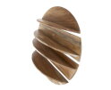Wandschap set/4 rond - Massief margosa naturel