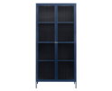 Vitrinekast Bronco metaal 190 cm - Blauw