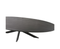 Eettafel Brandy Black | 210 cm | Ovaal