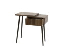 Nachtkastje links Carve - Massief acacia drift brown