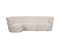 Coco 3-zits Ronding Links BouclÉ Creme - WOOOD Exclusive