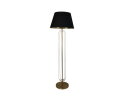 Ronde conische lampenkap - ø35-ø52x32 - Zwart/goud - Velours