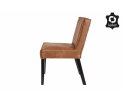 Eetkamerstoel Rodeo Cognac Leder - BePure 378614-B | Meubelplaats.nl