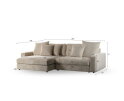 Hoekbank Jean Naturel 274 cm | By-Olaf