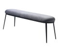 GAIN BENCH 140 CM STEEL GREY VELVET