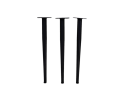 Tafelpoten Ventura - ø2x35 - Gepoedercoat zwart - Metaal - Set van 3