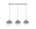 Hanglamp 3L bubble shaded - Oud zilver