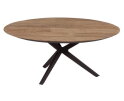 DTP home Metropole salontafel rond teakhout 90x90x38 cm