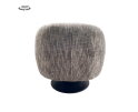 Barga Fauteuil - fabric TED 8 white-grey (draaibaar)