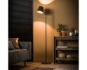 Vloerlamp 1L verstelbare metalen kap - Charcoal
