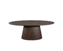 Ovale eettafel Solana Bruin Mangohout 210 cm