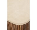 DTP home Lagoon dressoir teakhout en Mortex naturel / beige - 110 x 45 x 80 cm