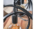 Hanglamp Turn Around 3 lampen - Zwart