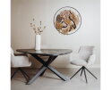 Trivero Eetkamertafel zwart 150 cm