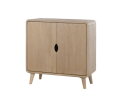 Commode 85 met 2 deuren, Acacia Weathered Wood - Glostrup Furniture Collection